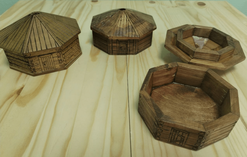 Сувенирная шкатулка "Юрта" — изображение 2