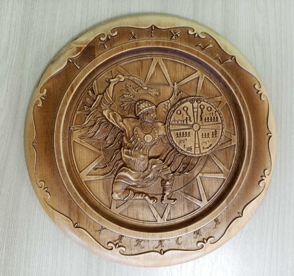 Сувенирная тарелка"Шаман с бубном"