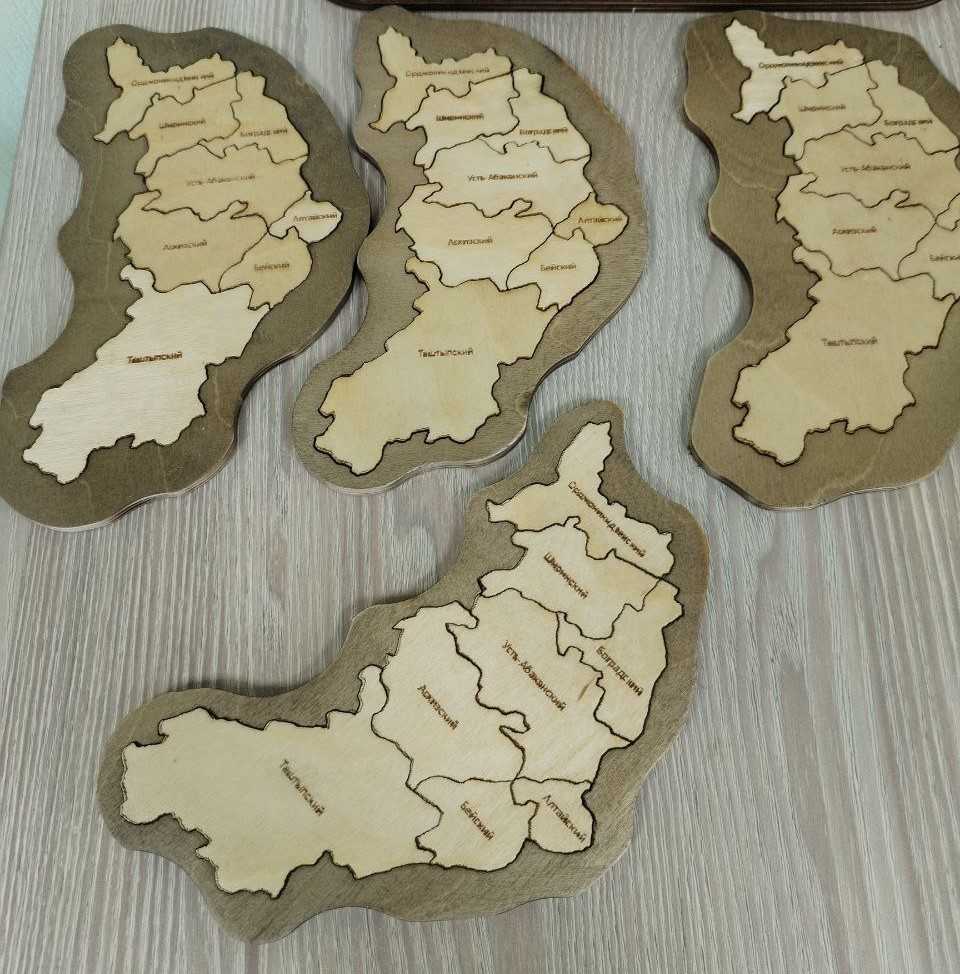 Пазлы "Карта Хакасии"